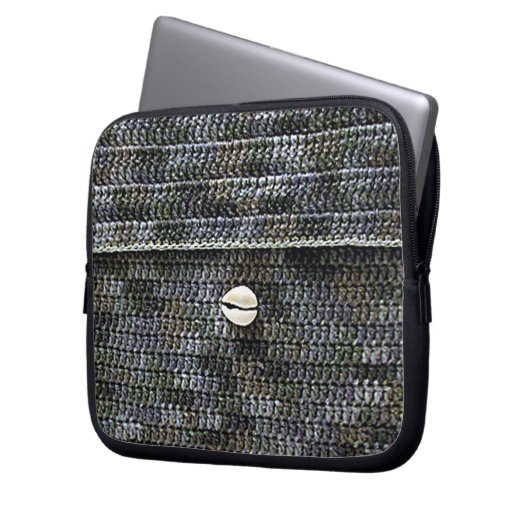 Cowrie Grey Artisan Crochet Imprimer sac électroni (devant gauche)