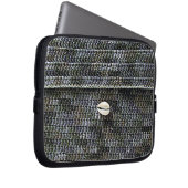 Cowrie Grijs Artisan Haakprint Elektronica Tas (Voorkant Rechts)