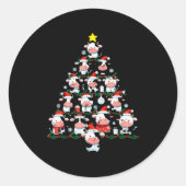 Cows Christmas Tree Xmas Farm Animal Toddler Boys Ronde Sticker (Voorkant)