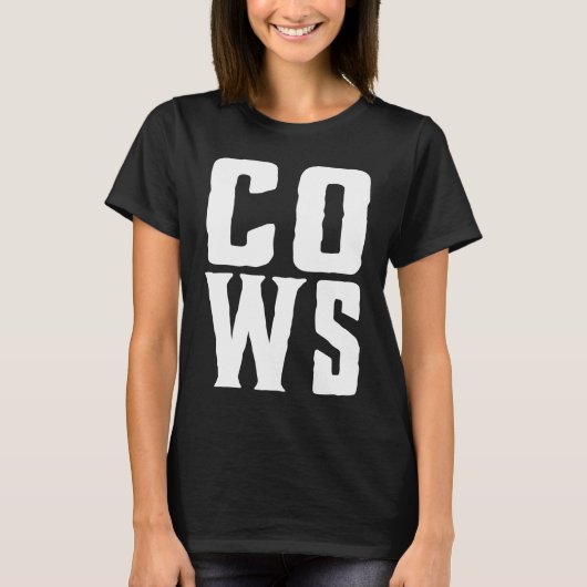 COWS! Funny Screaming Cow Hob Farmer T-shirt (Voorkant)