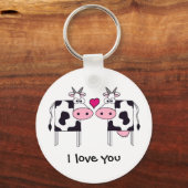 Cows in Love Sleutelhanger (Voorkant)