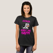Cows make me happy   Farmer cow T-shirt (Voorkant volledig)