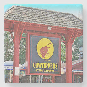 Cowtippers, Atlanta Marble Stone Onderzetter. Stenen Onderzetter