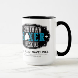 Cowtown Boxer Rescue 20oz Coffee Mok