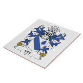 Cox Family Crest Tegeltje (Zijkant)