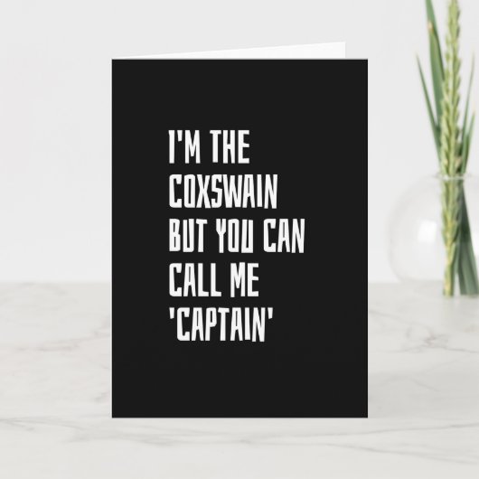 Coxswain Kaart (Voorkant)