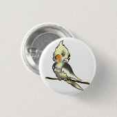 Coy Cockatiel Button (Voorkant /achterkant)