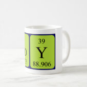 Coy nom de table périodique mug (Devant droit)