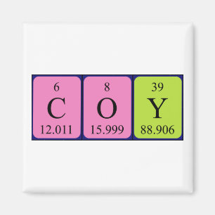 Coy periodieke table name magnet magneet