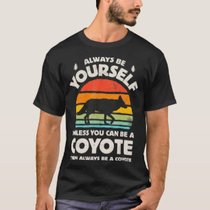 Coyote altijd van jouRetro  60s 70s Mannen WO T-shirt