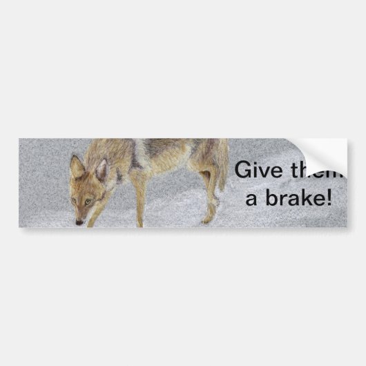 Coyote Bumpersticker (Voorkant)