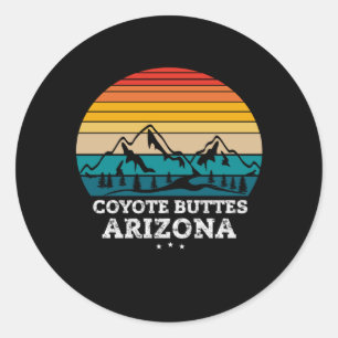 COYOTE BUTTES Arizona Ronde Sticker