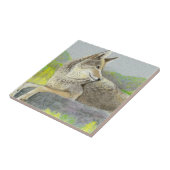 Coyote Ceramic Tile Tegeltje (Zijkant)