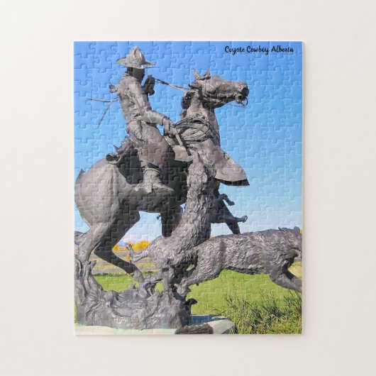 Coyote Cowboy Alberta Legpuzzel (Verticaal)