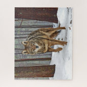 "Coyote Dans Les Pins" Puzzle (Vertical)