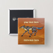 Coyote de Trickster Button (Voorkant /achterkant)