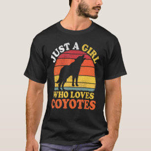 coyote dier gewoon een meisje dat houdt van coyot t-shirt