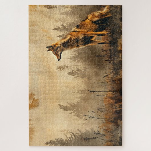  Coyote Herfstlandschap 20x30 Legpuzzel (Verticaal)
