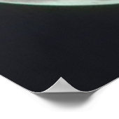 Coyote Howling bij de maan Poster (Hoek)