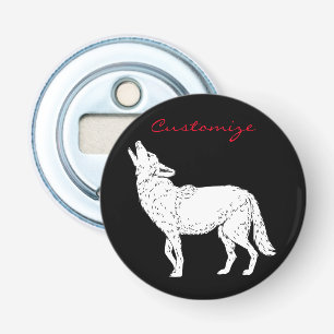 Coyote Howling Thunder_Cove Button Flesopener