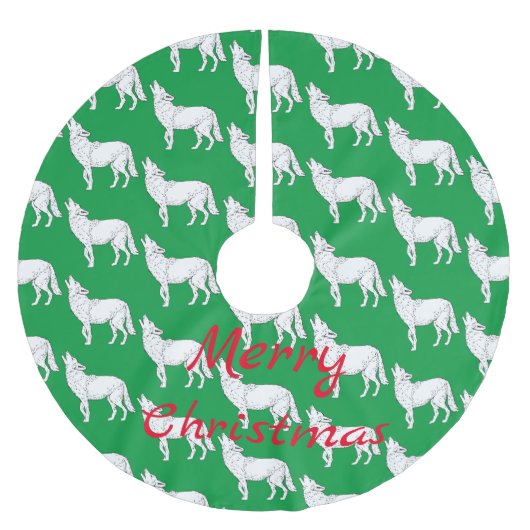 Coyote Howling Thunder_Cove Kerstboom Rok (Voorkant)