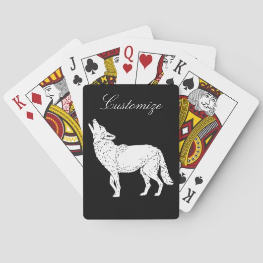 Coyote Howling Thunder_Cove Pokerkaarten (Achterkant)
