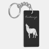 Coyote Howling Thunder_Cove Sleutelhanger (Voorkant Links)