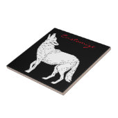 Coyote Howling Thunder_Cove Tegeltje (Zijkant)