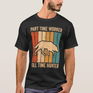 Coyote Hunting Coyote Hunter Deeltijdwerk Volledig T-shirt