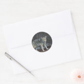 Coyote Hunting Ronde Sticker (Envelop)