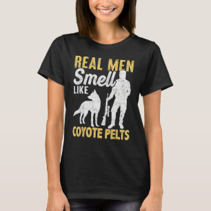Coyote jagen Coyote jager Yote Mannen ruiken Coyot T-shirt