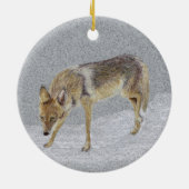 Coyote Keramisch Ornament (Achterkant)