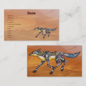 Coyote les Cartes de visite du Trickster (Devant / Derrière)