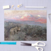 “Coyote Moonrise” van Frank Tenney Johnson Tissuepapier (Craft)