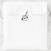 Coyote Ronde Sticker (Tas)