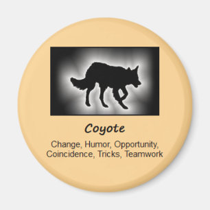 Coyote Totem Animal Spirit betekenend Magneet