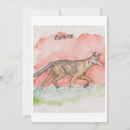 Coyote Wenskaart Feestdagenkaart