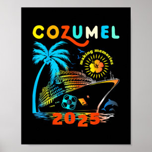 Cozumel Cruise 2025 Varend Mexico Cozumel Familie Poster