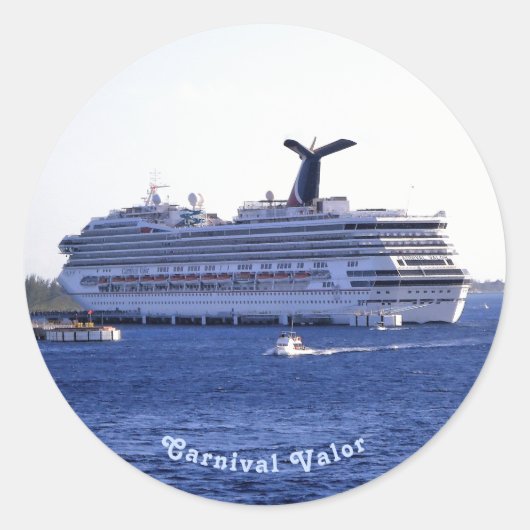 Cozumel Cruiseschip Bezoek Custom Ronde Sticker (Voorkant)