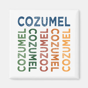 Cozumel Cute Colorful Magneet