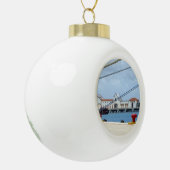 Cozumel Dockside Keramische Bal Ornament (Links)
