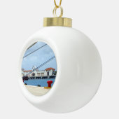 Cozumel Dockside Keramische Bal Ornament (Rechts)