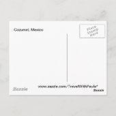 Cozumel Island Blue Water Carte postale Tropicale (Dos)