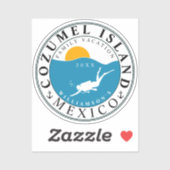 Cozumel Mexico Duikvakantie Souvenir Sticker (Vel)