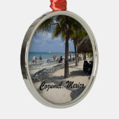 Cozumel, Mexico Metalen Ornament (Rechts)