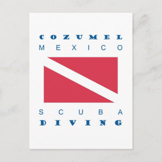 Cozumel Mexico Scuba Dive Briefkaart