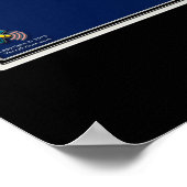 Cozumel Mexico van de ruimtesatellietkunst Poster (Hoek)