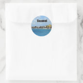 Cozumel Ronde Sticker (Tas)