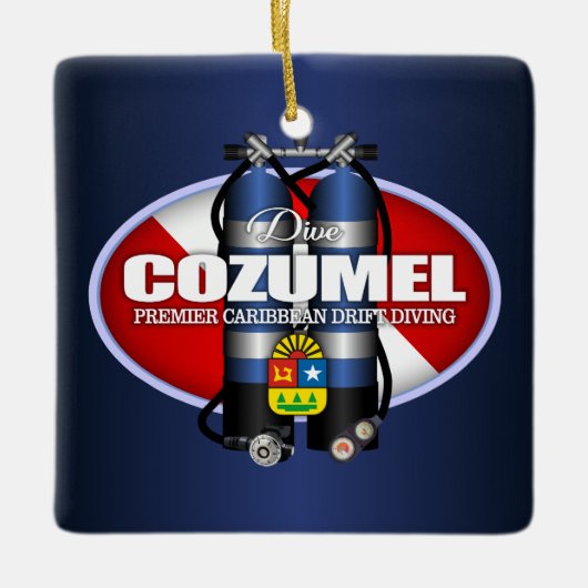 Cozumel (ST) Keramisch Ornament (Voorkant)