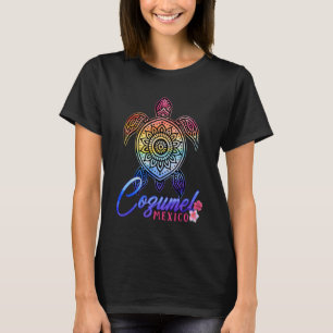 Cozumel Tie Dye Tortue de Mer T-Shirt Mexique Plag